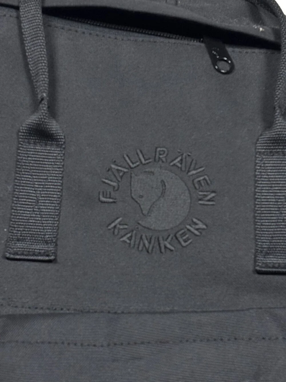 Fjallraven Re-Kanken Black Monochrome Recycled Polyester Backpack Daypack 16L